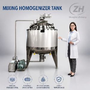 Machine de fabrication d'huiles et graisses lubrifiantes de 50, 100, 200 <span class=keywords><strong>litres</strong></span>, mélangeur homogénéisateur à cisaillement élevé, équipement industriel chimique - Product Image 5