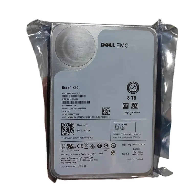 Dell 8TB hdd Exos x10 hard driver hard disk 12Gbps 7200rpm sas