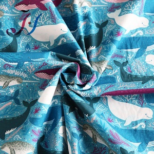 Super doux personnalisé impression numérique mousseline <span class=keywords><strong>gaze</strong></span> <span class=keywords><strong>coton</strong></span> tissu léger pour <span class=keywords><strong>chemise</strong></span> sac couverture jouet Lingerie auvent garçon couverture - Product Image 3