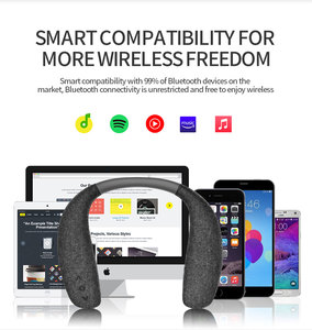 Altavoz Bluetooth Económico de 10W y 600mAh, Altavoces Bluetooth Portátiles con Banda para el Cuello, Bajos de Alta Calidad, Diseño para Colocar alrededor del Cuello - Product Image 3