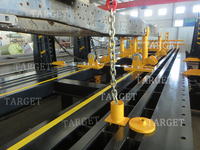 Machine de redressage de châssis de camion, table de traction robuste pour remorque, banc de redressage de châssis de voiture, machine d'alignement de châssis de bus, pour métaux TARGET