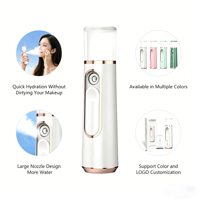 Dispositivo Portátil de Hidratación con Spray Iónico Nano USB, Vaporizador Facial de Mano Recargable, Niebla Fina Hidratante de 30 ml para Uso Doméstico