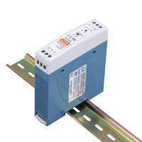 Alimentation sur rail DIN MDR-10-24 SZMW avec conception de sécurité isolée à faible émission de chaleur, indicateur LED pour appareils terminaux IoT intelligents, CE & RoHS