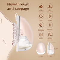 Tire-lait électrique portable, 4 modes et 12 niveaux pour une meilleure efficacité d'extraction du lait, innovation d'application pour l'alerte de trop-plein, 6 oz