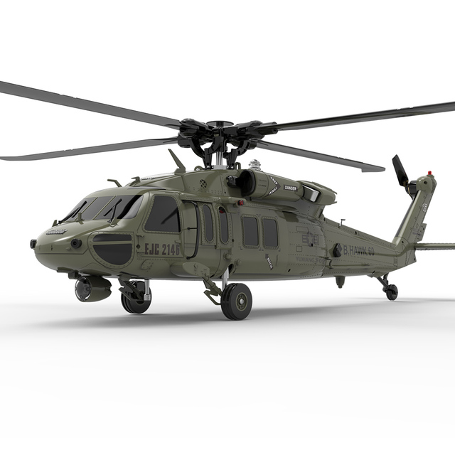 Hot Sale UH60 RC Helicopter 2.4G Electric Metal Gyro Altitude Hold Optical Flow Localization Flybarless Aileronless Design