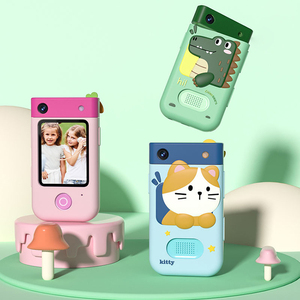 I9 Crianças Câmera com Unicórnio Dinossauros Caso Trendy Crianças Brinquedos Elétricos Câmera Rotativa Tomar Vídeo e Foto - Product Image 1