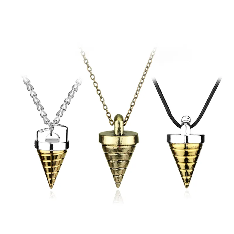 Game Jewelry Necklace Gurren Lagann conical pendant Metal keychain Necklaces