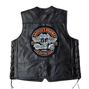 <span class=keywords><strong>Gilet</strong></span> da Moto Americano Personalizzato con Logo, <span class=keywords><strong>Gilet</strong></span> in <span class=keywords><strong>Pelle</strong></span> con Badge Ricamato, <span class=keywords><strong>Gilet</strong></span> da <span class=keywords><strong>Uomo</strong></span> all'Ingrosso - Product Image 1