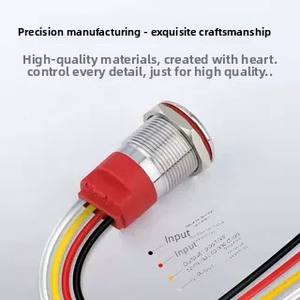 Wd 22 מ "מ מגע אינדוקטיבי נירוסטה כפתור מתג עם לחיצה על כפתור מגע הוביל-לחצן לחיצה על כפתור עמיד למים ip67 - Product Image 3