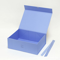[En Stock] Caja Plegable con MOQ Bajo, Logotipo Personalizable, Caja de Regalo Monocromática con Lazo