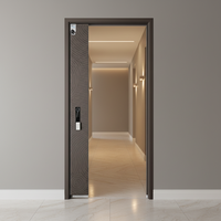 Portes d'entrée modernes pré-assemblées en alliage zinc-fer, étanches, avec isolation phonique, pour appartements et usage extérieur