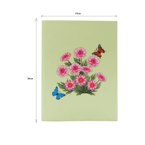 Thanksgiving Valentine's Day Home Decoration <b>Gifts</b> Best Seller Custom Design 3D Pop Card Flower Handicraft Paper Crafts Handmade - Product Image 2