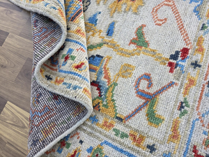 พรมขนสัตว์ทำมือสไตล์โมเดิร์นสีพาสเทลสำหรับห้องนั่งเล่นและห้องนอน - Product Image 6