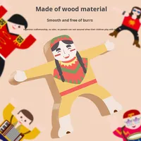 Jeu de construction en bois TikTok transfrontalier : Blocs empilables Hercules pour bébés et tout-petits – Jeu d'équilibre sur table pour parents et enfants