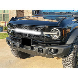 Parrilla de rejilla delantera compatible con <span class=keywords><strong>Ford</strong></span> <span class=keywords><strong>Bronco</strong></span> 2021 2022 <span class=keywords><strong>2023</strong></span> 2 puertas/4 puertas reemplaza la rejilla del parachoques - Product Image 2