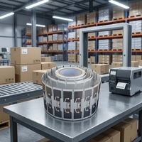 Etiquetas y Inlays Impermeables con Chip RFID UHF EPC Gen2 M830 para Tiendas de Abarrotes (Empaque Antiestático)