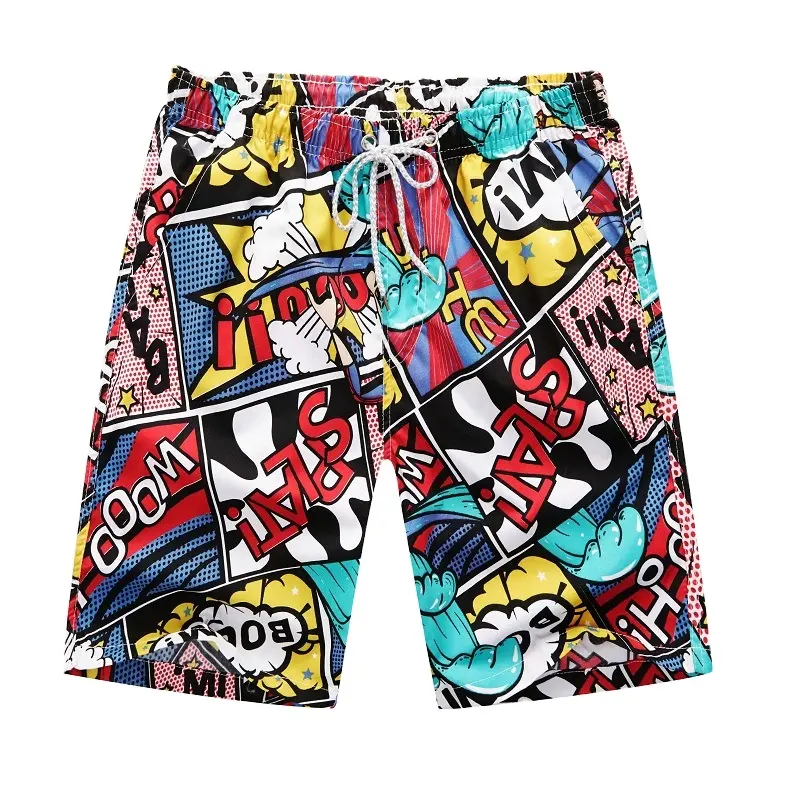 Factory wholesale OEM Men's swim Trunks quick dry beach shorts with pockets