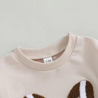 Sweat-shirt à bulles unisexe rétro jeu de rugby pour tout-petits vêtements pour bébés barboteuse sport Coquette de football pour bébés filles