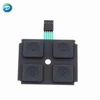Membrane de bouton de commutation en caoutchouc de silicone Deson, clavier numérique avec affichage transparent, fenêtres LED pour appareils électriques