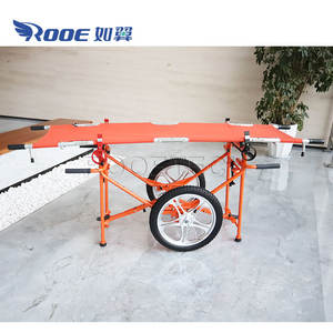 Camilla de transporte de pacientes de emergencia al aire libre para hospital con ruedas plegables de campo - Product Image 5