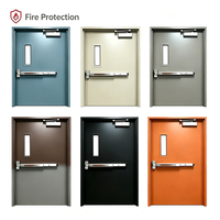 Porte industrielle coupe-feu en acier à ouverture latérale, certification de résistance au feu réglable, couleur personnalisée, garantie 3 ans, design moderne