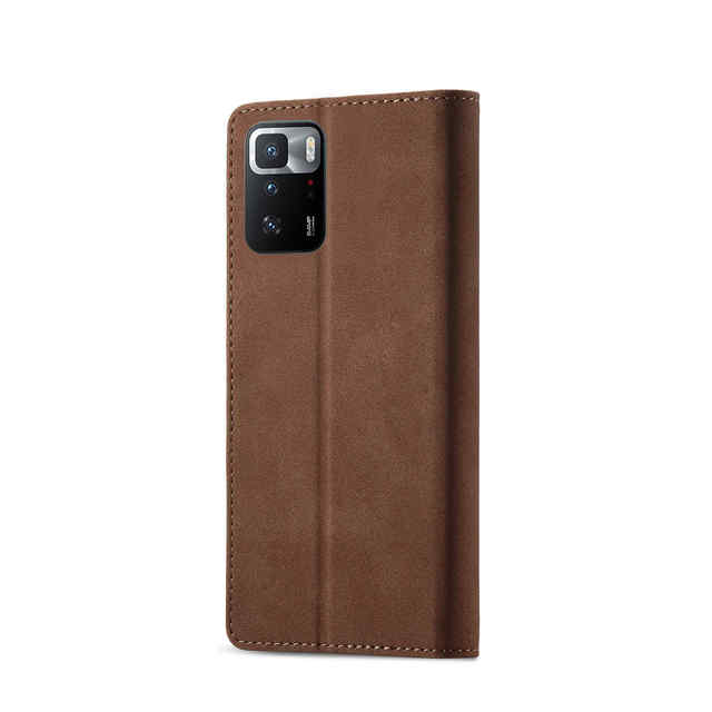 Full Cover Flip Stand Magnetic PU Leather Mobile Phone Case for Redmi Note 10 Pro 5G Leather Back Cover Case