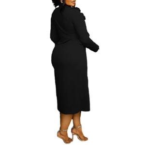 Elegant Solid Casual <b>Stretch</b> Flower Pearl Hot Drilling Hip <b>Wrap</b> Suit Inner Suspender Two Piece Set for Women Fashion - Product Image 3