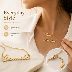 Collar con Nombre Personalizado, Acero Inoxidable, Chapado <span class=keywords><strong>en</strong></span> Oro de 18K, Colgante con Letra Inicial, Cadena Personalizada, Gargantilla, Joyería Personalizada - Product Image 1