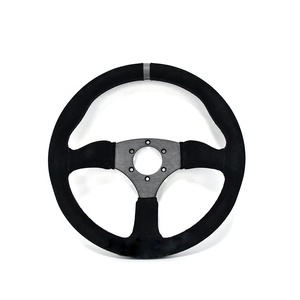 Volante de coche personalizado 6 pernos 330mm Grip Suede Leather Racing Volante para <span class=keywords><strong>CAN</strong></span> <span class=keywords><strong>AM</strong></span> <span class=keywords><strong>X3</strong></span> <span class=keywords><strong>Maverick</strong></span> - Product Image 1