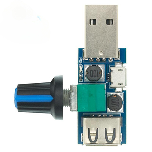 Mini USB FAN đốc điều khiển tốc độ gió điều chỉnh âm lượng không khí làm mát câm đa chức năng quạt tốc độ mô-đun chuyển đổi - Product Image 2