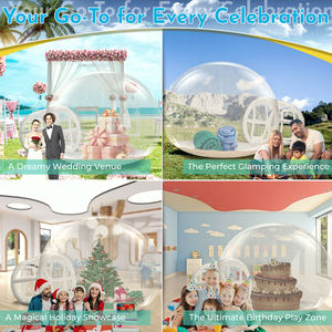 Şişme balon çadır PVC temizle Igloo Dome çadır açık düğün parti ticari şişme kabarcık ev çocuklar ve yetişkinler için - Product Image 4