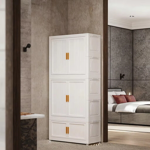 Armoire de chambre à coucher portable moderne et durable Armoire en plastique pliable pour vêtements <span class=keywords><strong>Dressing</strong></span> Living Room & Home Office - Product Image 2