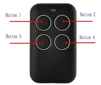 Control remoto RF multifrecuencia para el hogar inteligente YET2128 433Mhz abierto para abridor automático de control de puerta de garaje