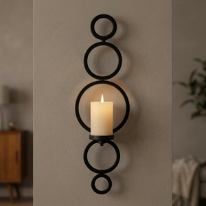 Modern Luxury Matte Black Geometric Metal <b>Wall</b> <b>Sconce</b> Customized Eco-Friendly Vintage Rustic Home Hotel Decoration Wrought Iron - Product Image 3