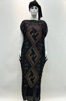 Nouvelle Collection 2026 : Ensemble Robe Dashiki Africaine et Foulard en Tissu Sack Brodé de Strass, Extensible et Léger pour l'Été