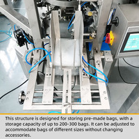 Machine entièrement automatique d'emballage de biscuits de gaufrette de craquelin de poche debout machine d'emballage de biscuits de doy pack avec fermeture éclair