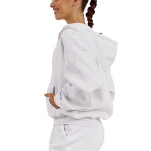 Sudaderas con Capucha de Forro Polar al por Mayor para Mujer, Personalizadas, Largas, Extra Grandes, de Manga Larga, Tallas Grandes, con Logotipo Bordado, Chaquetas Deportivas - Product Image 3