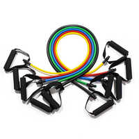Bandas de Resistencia de Alta Calidad con Asas, Cuerda Elástica para Yoga, Banda de Ejercicio para Entrenamiento de Fuerza en Casa
