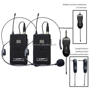 TNH-Micrófono de solapa inalámbrico, auricular universal de enseñanza UHF, micrófono de pecho dinámico, riñonera - Product Image 5