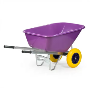 Estilo europeu Heavy Duty Handle Carrinho De Mão WB9600 200L Bandeja Plástica Industrial Jardim Uso Ferramentas De Construção Popular - Product Image 2