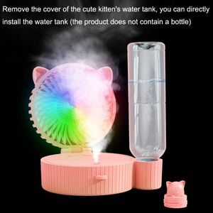 <span class=keywords><strong>Ventilador</strong></span> USB Plegable Mini para Compras en Línea, <span class=keywords><strong>Ventilador</strong></span> Nano con Niebla de Hielo para Estudiantes, Luz Nocturna Colorida, <span class=keywords><strong>Ventilador</strong></span> Humidificador con Spray - Product Image 4