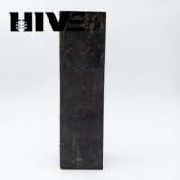 Bloc de bois HIVE en ébène noir pour manche de couteau, 150*50*50MM, pour artisanat DIY avec surface cirée, bloc de sculpture sur bois pour guitare