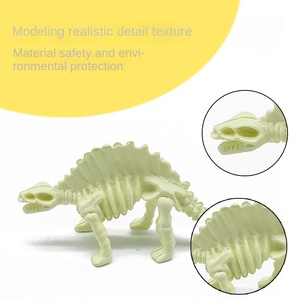 Juguetes de Modelos de Dinosaurios del Mundo Congelado, Pterodáctilo, Tiranosaurio Rex, Plástico, 12 Piezas, Modelos de Esqueletos de Dinosaurios, Adornos Originales - Product Image 4