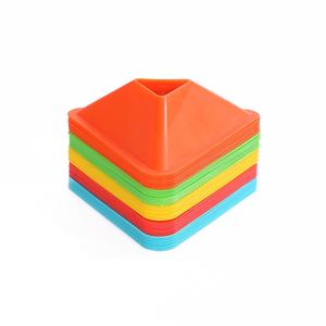 Yüksek kaliteli PE futbol eğitimi hız çeviklik ekipmanları üçgen konileri tarzı işaretleyici kozalakları futbol spor ekipmanı - Product Image 2