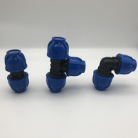 Raccords de tuyauterie PE sans soudure, épaissis, à joint réglable, connecteur rapide, pour tuyau d'eau 20mm, raccord en T 25mm, coude 1.0 pouce, robinet à bille 1/2 pouce