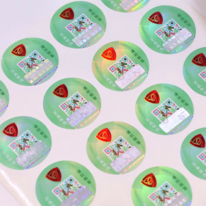 Tùy chỉnh 3D Holographic VOID <span class=keywords><strong>Scratch</strong></span> <span class=keywords><strong>Sticker</strong></span> QR mã Glossy Die cut tổng hợp giấy dính nhãn cho điện thoại di động - Product Image 1