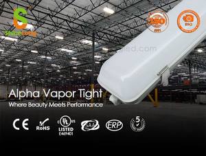 Premium Alpha PC 20W/30W/40W/50W/60W luminaire étanche à la vapeur Tri-preuve 2ft/4ft/5ft Linkable Three-Proof IP65 IK09 approuvé - Product Image 2