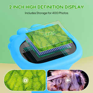 キッズフィールドスタディツール1000xデジタル顕微鏡屋外自然観察昆虫植物CE 2MP 2インチサイズキッズ顕微鏡 - Product Image 6
