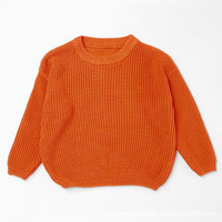 1 pièce Pull brodé pour enfants, bébés et tout-petits, garçons et filles, en coton 100%, avec logo personnalisé, printemps automne, neutre