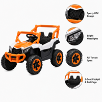GEEN Mobil Listrik Anak 12V Bertenaga Baterai, Mobil Plastik untuk Usia 2-4 Tahun dengan Remote Control & 4 Roda